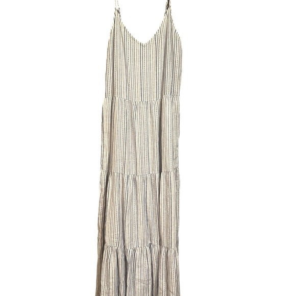 Splendid Blue and White Striped Maxi Dress - Picture 3 of 5